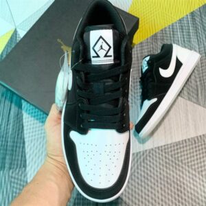 Giày Jordan 1 Low Black White Diamond