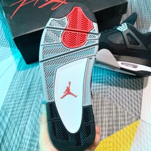 Giày Jordan 4 Black Canvas