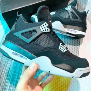 Giày Jordan 4 Black Canvas