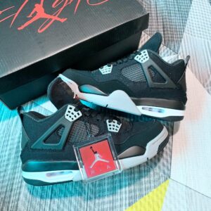 Giày Jordan 4 Black Canvas