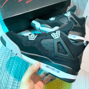 Giày Jordan 4 Black Canvas