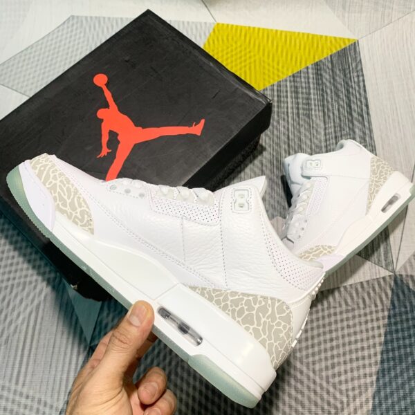 GIÀY JORDAN 3 PURE WHITE